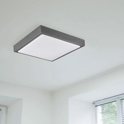 Loftlampe KAZIMIERZ 2xE27/20W/230V 29,5x29,5 cm sort