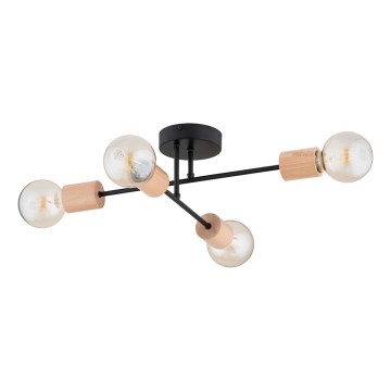 Loftlampe LA-STENA 4xE27/15W/230V beige/sort