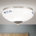 Loftlampe LANDHAUS 1xE27/60W/230V diameter 21 cm mat krom/hvid