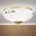 Loftlampe LANDHAUS 1xE27/60W/230V Ø 21 cm messing/hvid/grøn