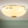 Loftlampe LANDHAUS 2xE27/60W/230V Ø 28 cm messing/beige/grøn
