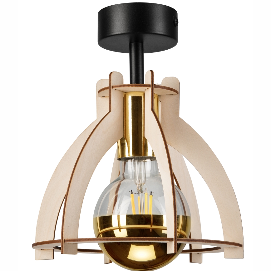 Loftlampe LANDO 1xE27/15W/230V diameter 21 cm bøg