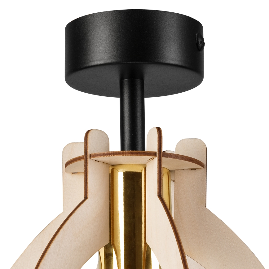 Loftlampe LANDO 1xE27/15W/230V diameter 21 cm bøg