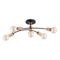 Loftlampe LANTI 5xE27/15W/230V beige/sort