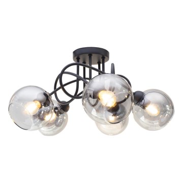 Loftlampe LATIL 5xE27/60W/230V sort