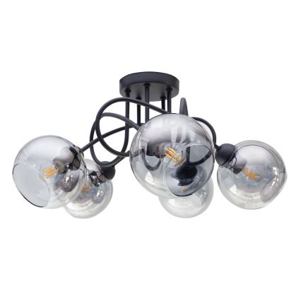 Loftlampe LATIL 5xE27/60W/230V sort