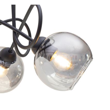 Loftlampe LATIL 5xE27/60W/230V sort