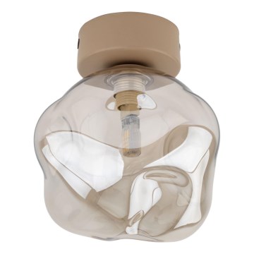Loftlampe LAVA 1xG9/8W/230V beige/røgfarvet beige