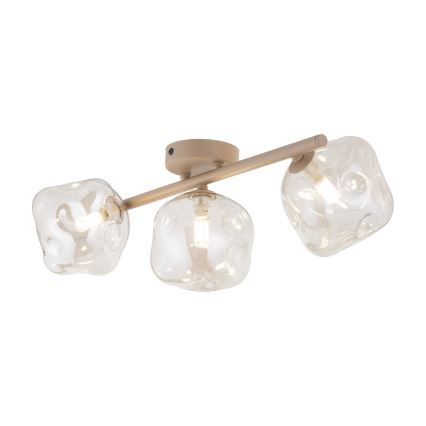 Loftlampe LAVA 3xG9/8W/230V beige/røget beige