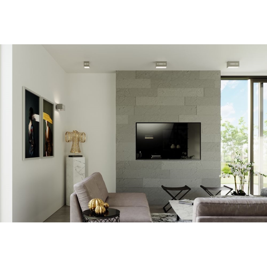 Loftlampe LOBO 2xGU10/40W/230V grå