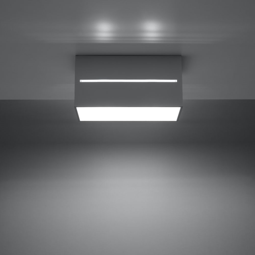 Loftlampe LOBO 2xGU10/40W/230V grå