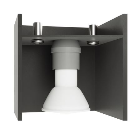 Loftlampe LOBO 2xGU10/40W/230V grå