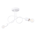 Loftlampe LOOP 2xE27/15W/230V hvid