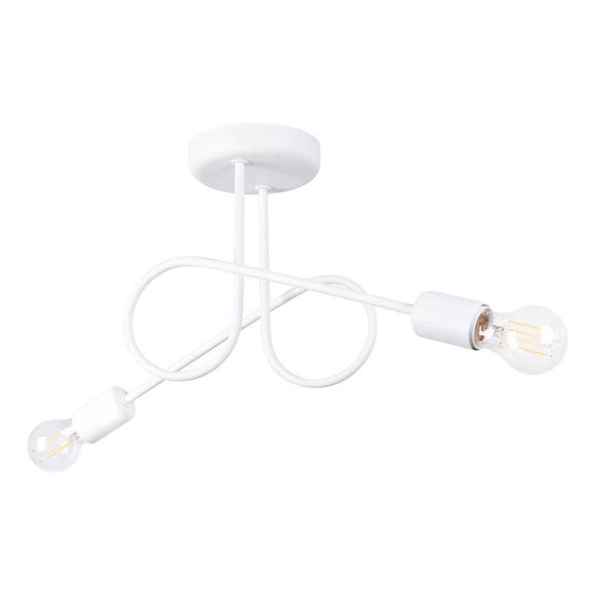 Loftlampe LOOP 2xE27/15W/230V hvid
