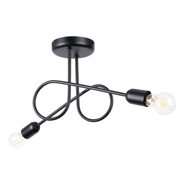 Loftlampe LOOP 2xE27/15W/230V sort