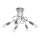 Loftlampe LOOP 5xE27/15W/230V skinnende krom