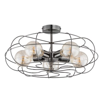 Loftlampe LOTOS 5xE27/15W/230V antracit
