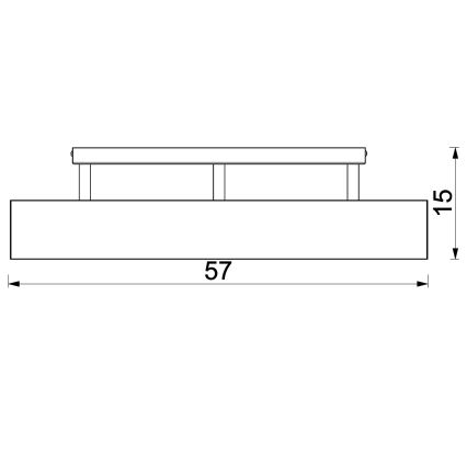 Loftlampe MAISON 3xGU10/8W/230V brun/eg