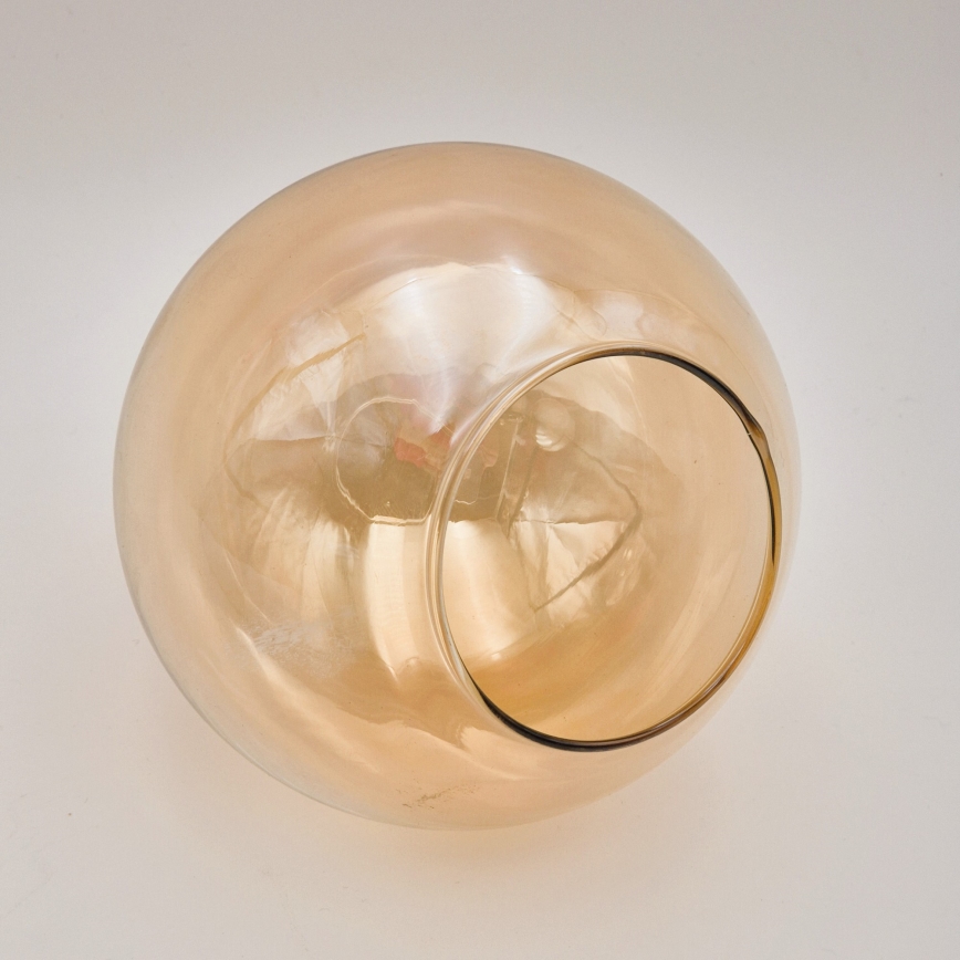 Loftlampe MALENA 6xE14/5W/230V guldfarvet/sort/røget beige