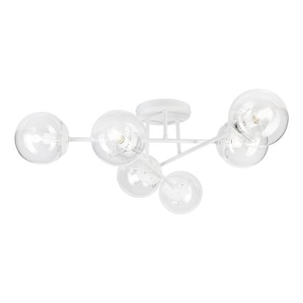Loftlampe MALENA 6xE14/5W/230V hvid/klar