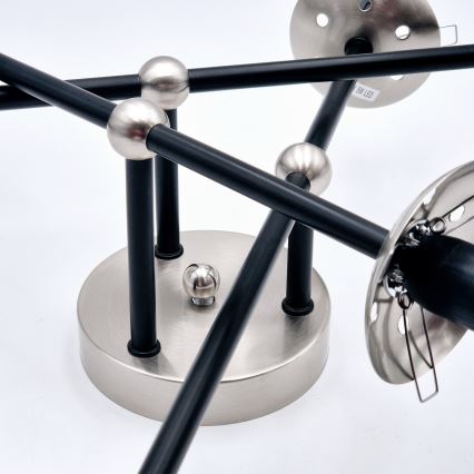 Loftlampe MALENA 6xE14/5W/230V mat krom/røget