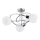 Loftlampe MAMBO 3xE27/15W/230V poleret krom