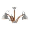 Loftlampe MARCELLO 3xE27/60W/230V bøg - FSC certificeret