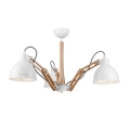 Loftlampe MARCELLO 3xE27/60W/230V bøg - FSC certificeret