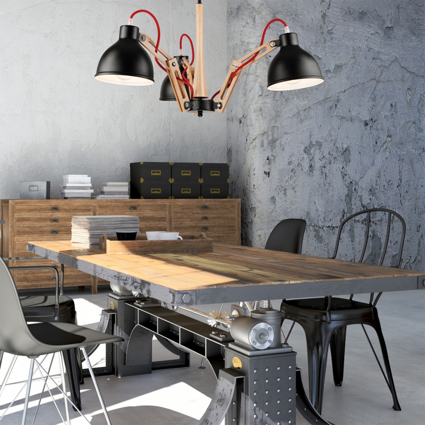 Loftlampe MARCELLO 3xE27/60W/230V - FSC certificeret