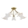 Loftlampe MARCELLO 5xE14/10W/230V guldfarvet