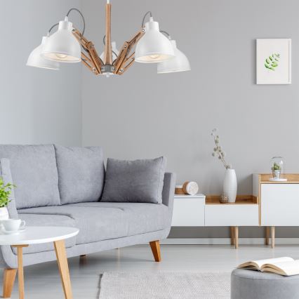 Loftlampe MARCELLO 5xE27/60W/230V - FSC certificeret