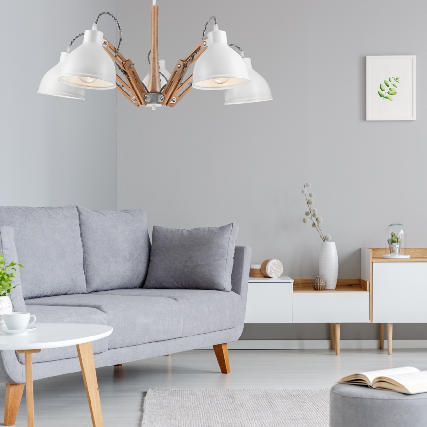 Loftlampe MARCELLO 5xE27/60W/230V - FSC certificeret
