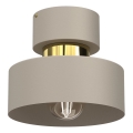 Loftlampe MARTI 1xE27/15W/230V beige/guldfarvet
