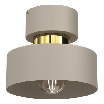 Loftlampe MARTI 1xE27/15W/230V beige/guldfarvet
