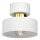 Loftlampe MARTI 1xE27/15W/230V hvid/guldfarvet