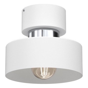 Loftlampe MARTI 1xE27/15W/230V hvid/skinnende krom
