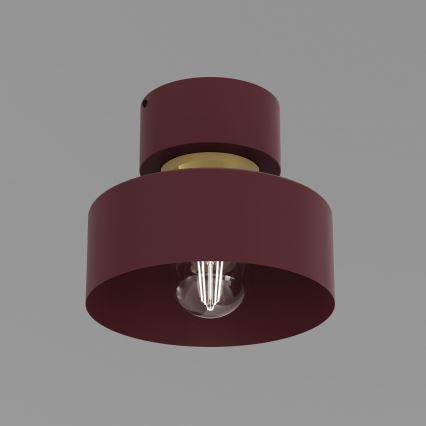 Loftlampe MARTI 1xE27/15W/230V Ø 20,5 cm bordeaux/guld