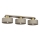 Loftlampe MARTI 3xE27/15W/230V beige/guldfarvet