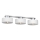 Loftlampe MARTI 3xE27/15W/230V hvid/skinnende krom