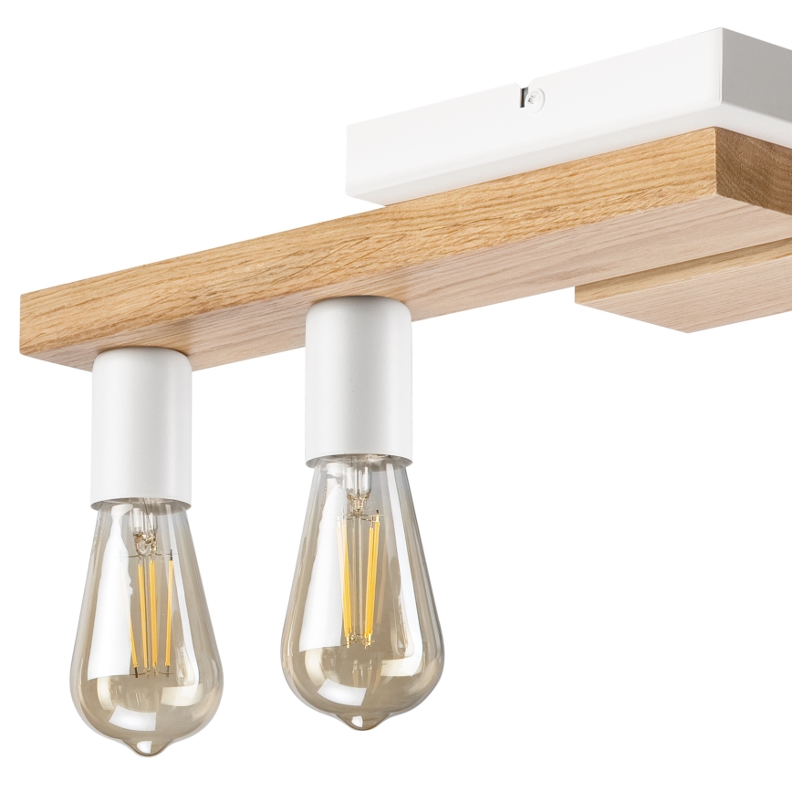 Loftlampe MATTE 4xE27/15W/230V hvid/eg