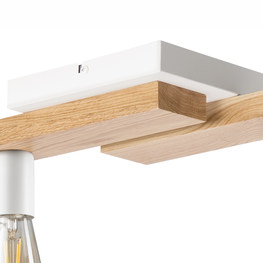 Loftlampe MATTE 4xE27/15W/230V hvid/eg