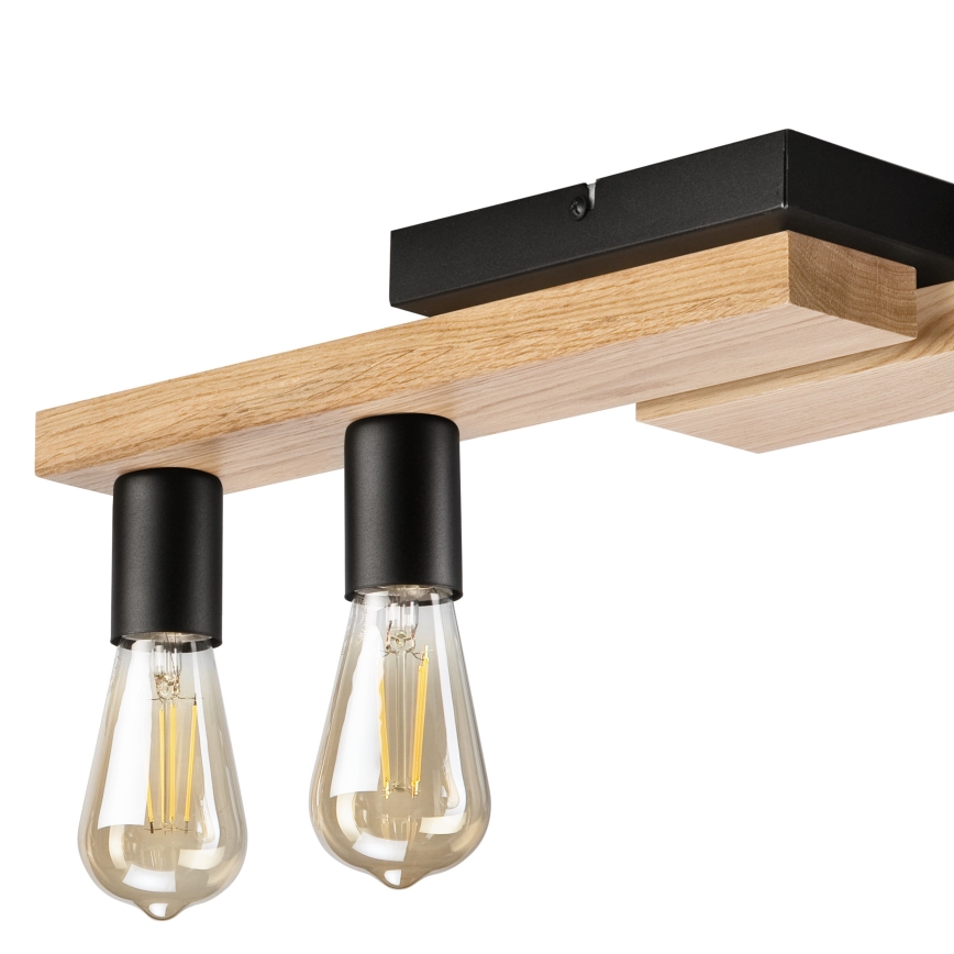 Loftlampe MATTE 4xE27/15W/230V sort/eg