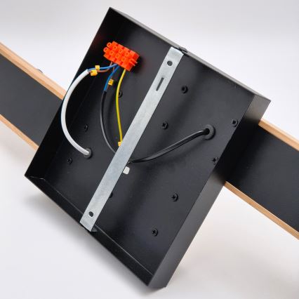 Loftlampe MATTE 4xE27/15W/230V sort/eg