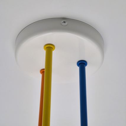 Loftlampe MATYLDA 3xE27/60W/230V farverig