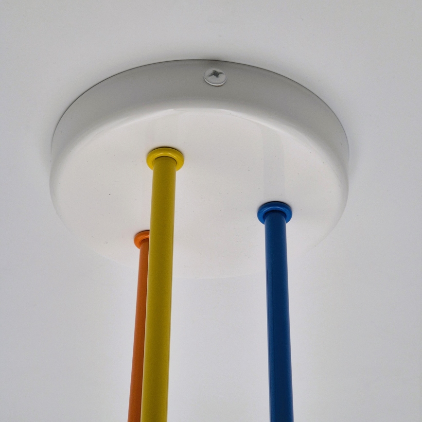 Loftlampe MATYLDA 3xE27/60W/230V farverig