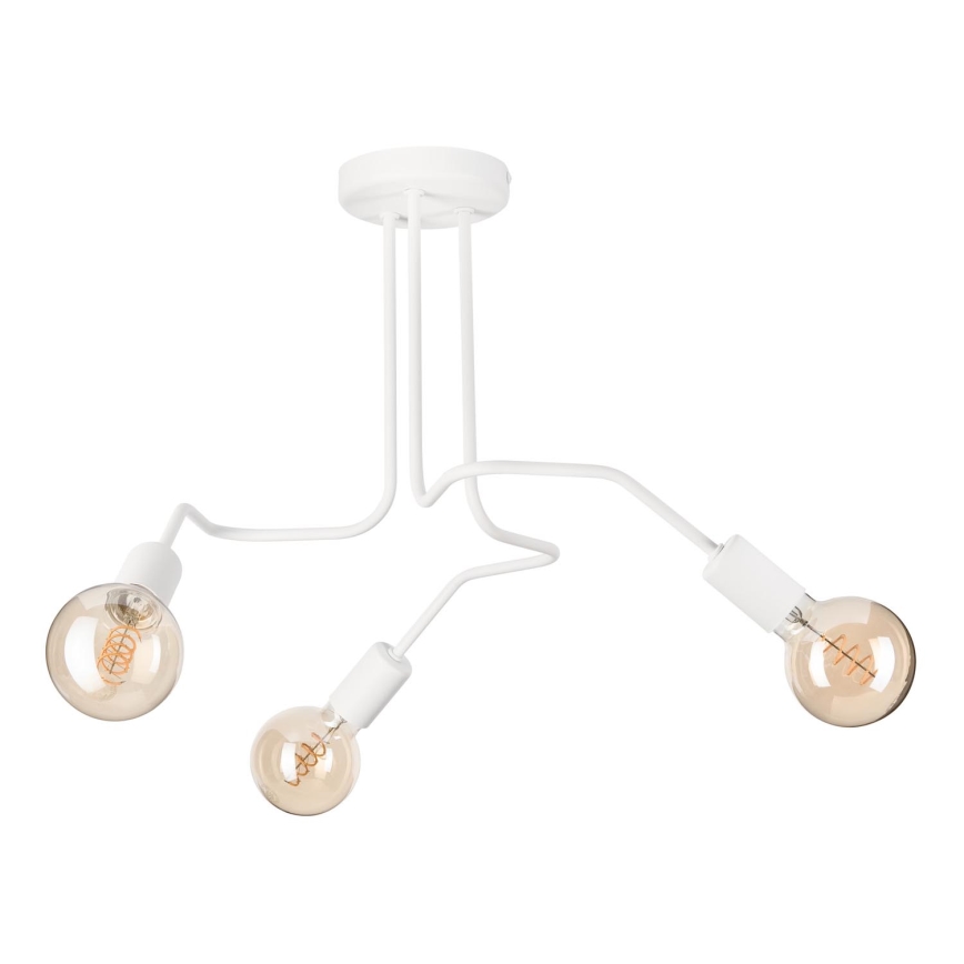 Loftlampe MATYLDA 3xE27/60W/230V hvid