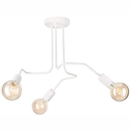 Loftlampe MATYLDA 3xE27/60W/230V hvid