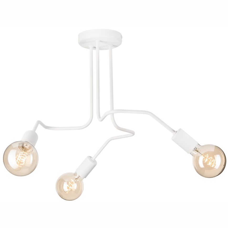 Loftlampe MATYLDA 3xE27/60W/230V hvid