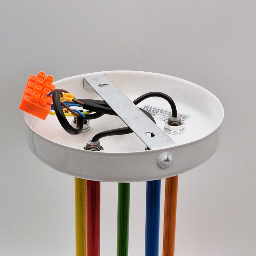 Loftlampe MATYLDA 5xE27/60W/230V farverig