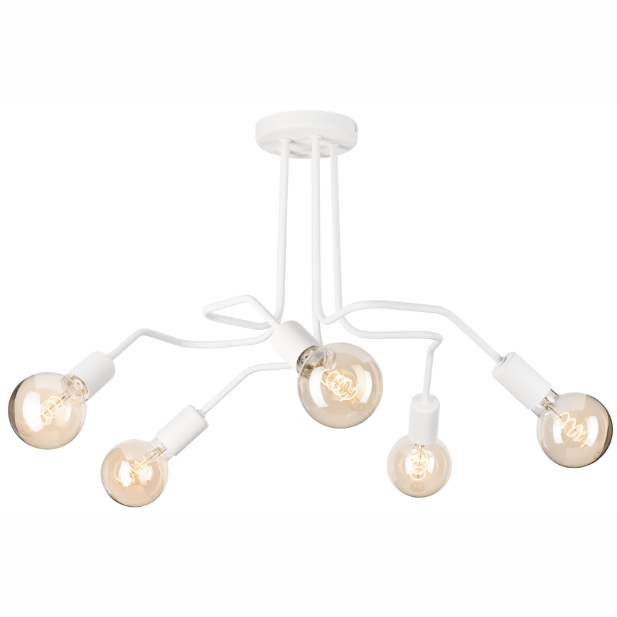 Loftlampe MATYLDA 5xE27/60W/230V hvid